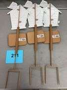 (3) METAL YARD STAKE SIGNS