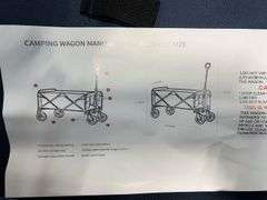 FOLDING CAMPING WAGON - BLUE