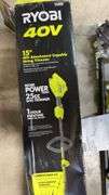 RYOBI 15" 40V STRING TRIMMER W/ BOX