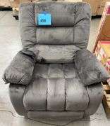 FABRIC RECLINER LIFT CHAIR - GREY