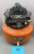 AS IS - RIDGID 6 GAL ELECTRIC PANCAKE AIR COMPRESSOR