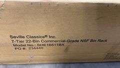 SEVILLE CLASSICS 7 TIER 21 BIN RACK IN BOX