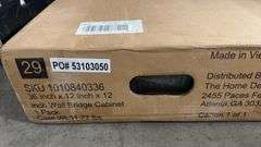 36"x12"x12" WALL BRIDGE CABINET IN BOX - GREEN