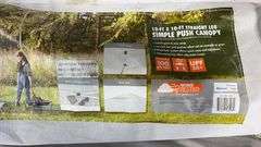 AS IS - (2) OZARK TRAIL 10FTx10FT SIMPLE PUSH CANOPIES IN BAGS