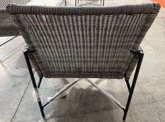 AS IS - 3PC ALL WEATHER PATIO SET - GREY & WHITE