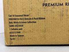 (1) 6-PACK OF PREMIUM HOLIDAY RIBBON