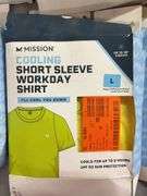 (6) MISSION COOLING SHORT SLEEVE SHIRTS - SIZE L