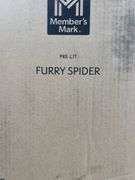 PRE LIT INFLATABLE & FURRY SPIDERS IN BOXES