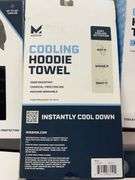 (6) MISSION COOLING HOODIE TOWELS - BLACK