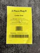 4PC BATHROOM LOT - RUGS, CURTAIN & SHOWER HEAD