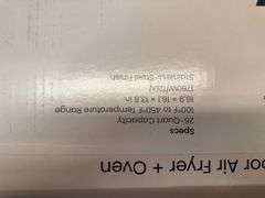 CHEFMAN TOAST-AIR FRENCH DOOR AIR FRYER IN BOX