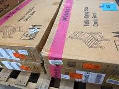 5PC SQUARE PATIO DINING SET IN BOXES - GREY