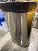 NINESTARS 2PC STAINLESS AUTOMATIC TRASHCAN SET