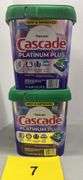 (2) PACKS OF CASCADE DISH DETERGENT PACS