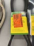 4PC JOHN DEERE LOT - MOWER BELTS, BLADES & HITCH KIT