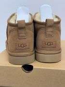 WOMENS UGG CLASSIC ULTRA MINI BOOTS SIZE 10 - CHESTNUT