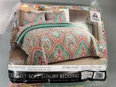 JML KING 3PC QUILT SET