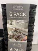 (6) SIMPLIFY 6PC ORGANIZING SETS