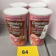 (4) CANS OF COUNTRY TIME PINK LEMONADE