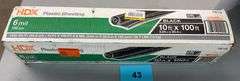 ROLL OF HDX PLASTIC SHEETING IN BOX - BLACK