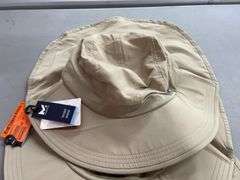 (3) MISSION COOLING HATS - BEIGE