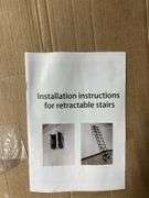 RETRACTABLE STAIRS IN BOX