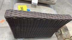 ALL WEATHER PATIO LOVESEAT - BROWN