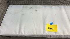 AS IS - 3PC ALL WEATHER PATIO SET - GREY & WHITE