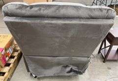 FABRIC RECLINER LIFT CHAIR - GREY
