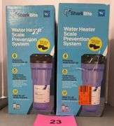 (2) SHARK BITE WATER HEATER SCALE PREVENTION SYSTEMS IN BOXES