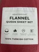 HEAVYWEIGHT FLANNEL QUEEN SHEET SET - PINK