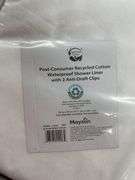 (6) WATERPROOF SHOWER LINERS