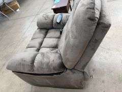 FABRIC RECLINER LIFT CHAIR - GREY
