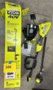 RYOBI 15" 40V STRING TRIMMER KIT W/ BOX