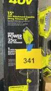 RYOBI 15" 40V STRING TRIMMER KIT W/ BOX