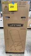 (4) LIFETIME FOLDING CHAIRS IN BOX - WHITE