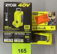 (3) RYOBI BATTERY POWER SOURCES