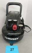 HUSKY 3 GAL ELECTRIC PANCAKE AIR COMPRESSOR
