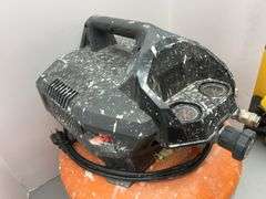 AS IS - RIDGID 6 GAL ELECTRIC PANCAKE AIR COMPRESSOR