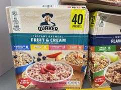 (3) BOXES OF QUAKER INSTANT OATMEAL