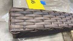 ALL WEATHER PATIO LOVESEAT - BROWN