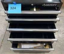 HUSKY 5 DRAWER TOOL BOX W/ KEYS - BLACK