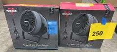 (2) VORNADO TRAVEL AIR CIRCULATORS IN BOXES