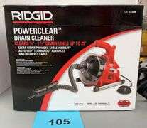 RIDGID POWERCLEAN DRAIN CLEANER IN BOX