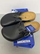 BIRKENSTOCK BOSTON BS SHOES SIZE 40 W/ BOX - BLACK