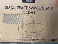 SMALL SPACE SWIVEL CHAIR IN BOX - OCEAN