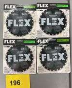 (4) FLEX 6-1/2" CIRCULAR SAW BLADES