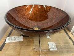 VIGO GLASS VESSEL BATHROOM SINK W/ BOX