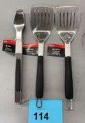 GRILL TONGS & (2) SPATULAS