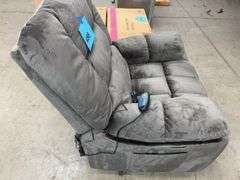 FABRIC RECLINER LIFT CHAIR - GREY